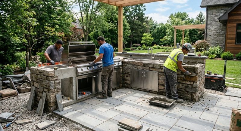 Outdoor Kitchen Construction in Houston, TX