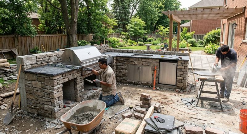 Outdoor Kitchen Construction in Alpharetta, GA