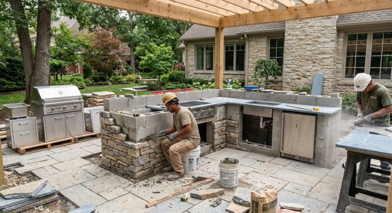 Outdoor Kitchen Construction in Pearland, TX
