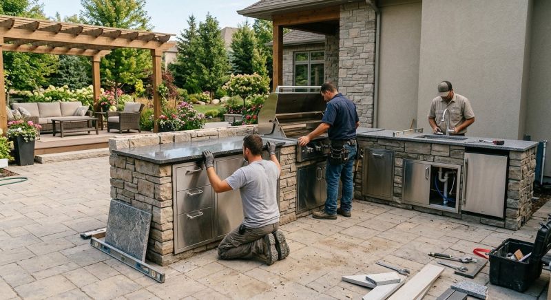 Outdoor Kitchen Installation in Napa, CA