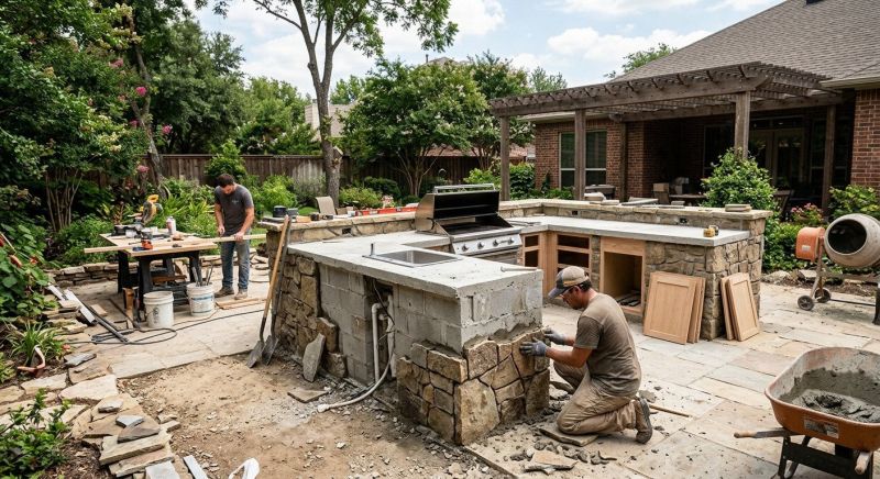 Outdoor Kitchen Renovation in Houston, TX