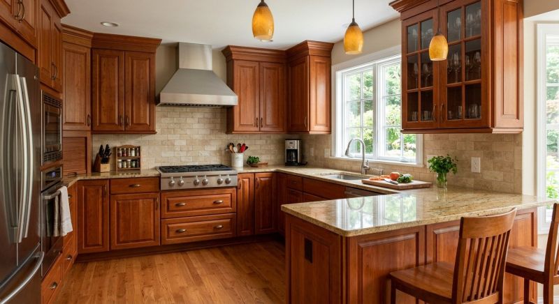 Cherry Cabinet Remodeling in Muncie, IN