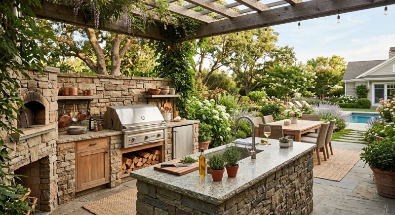 Outdoor Kitchen Construction in Pearland, TX