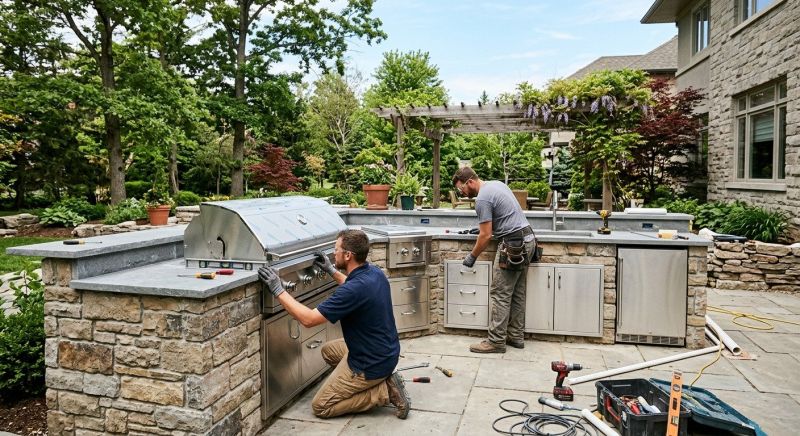 Outdoor Kitchen Installation in Charleston, SC